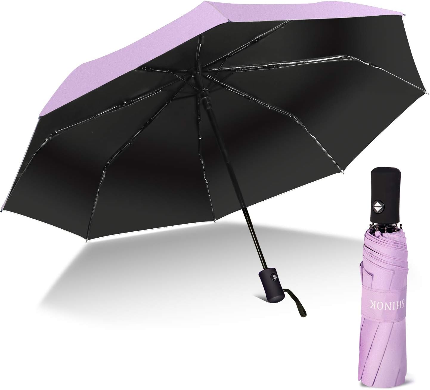 Travel Umbrella Compact Folding Sun Umbrellas Lighweight Auto Open Close for Women Parasol
