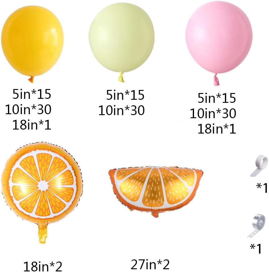 143Pcs Lemon Pink and Yellow Balloon Arch Kit,Lemonade Birthday Decor | for Main Squeeze, Lemon Baby Shower, Bridal Shower, Sunflower, Sunshine theme Party Decorations