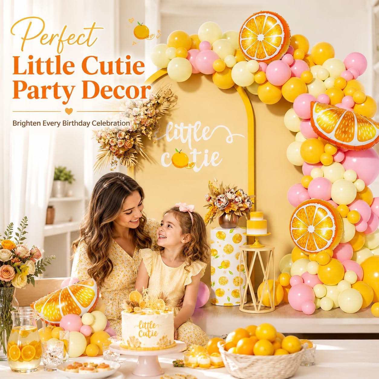 143Pcs Lemon Pink and Yellow Balloon Arch Kit,Lemonade Birthday Decor | for Main Squeeze, Lemon Baby Shower, Bridal Shower, Sunflower, Sunshine theme Party Decorations