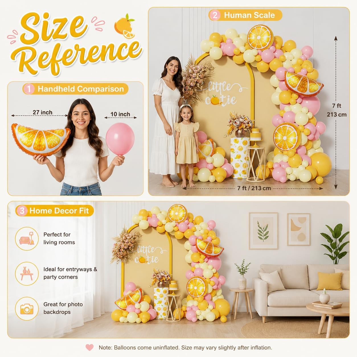143Pcs Lemon Pink and Yellow Balloon Arch Kit,Lemonade Birthday Decor | for Main Squeeze, Lemon Baby Shower, Bridal Shower, Sunflower, Sunshine theme Party Decorations