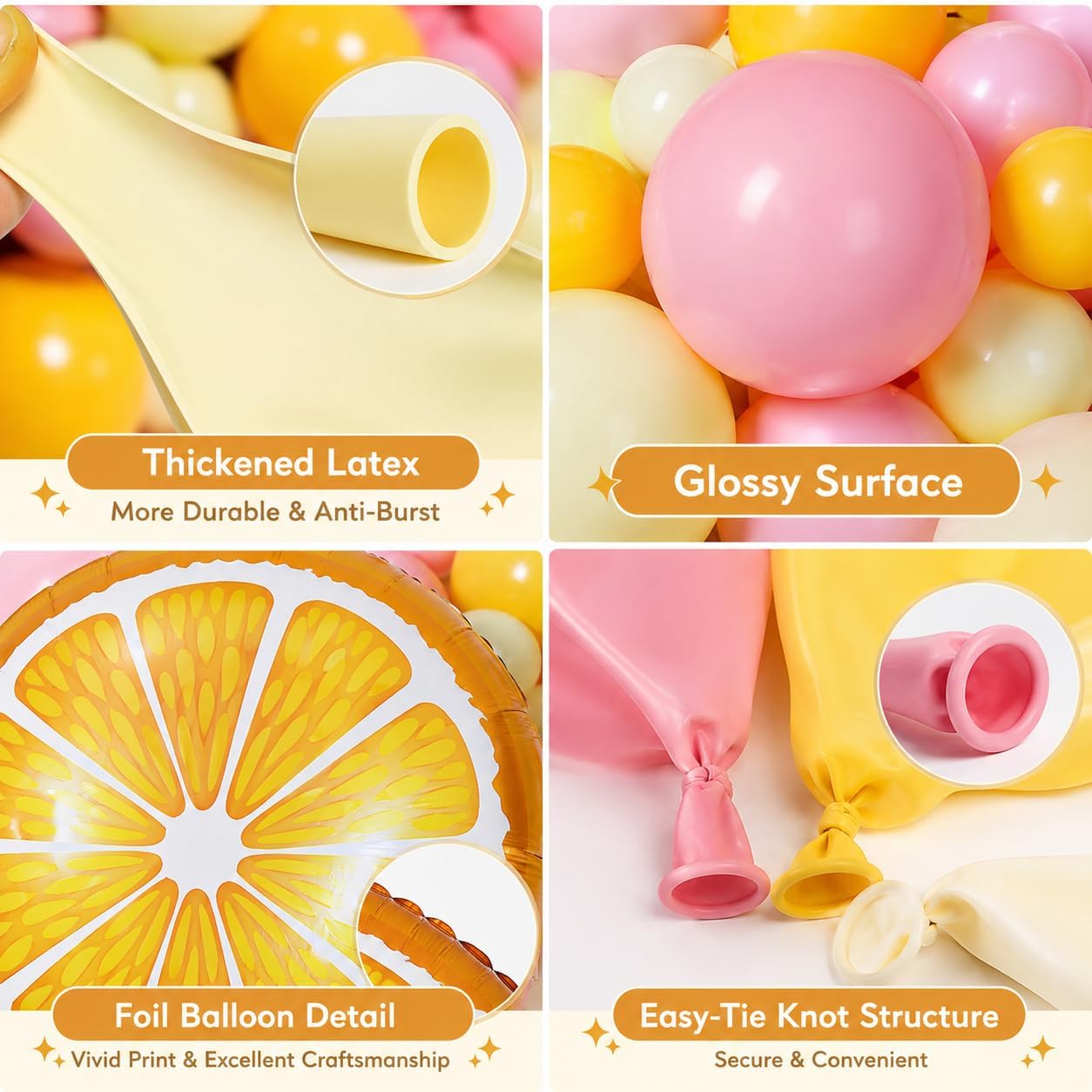 143Pcs Lemon Pink and Yellow Balloon Arch Kit,Lemonade Birthday Decor | for Main Squeeze, Lemon Baby Shower, Bridal Shower, Sunflower, Sunshine theme Party Decorations