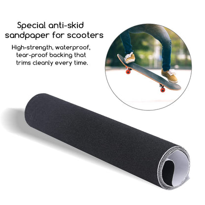 Skateboard Grip Tape, 9×33 Inch Anti Slip Grip Tape Waterproof Outdoor Skateboards Sticker for Stairs Skateboards Scooters, Easy to Cut(Yellow)