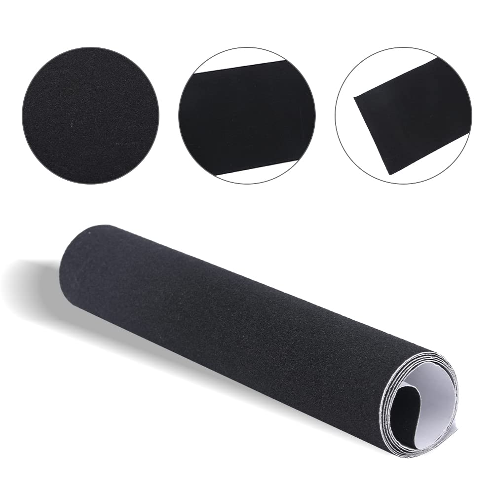 Skateboard Grip Tape, 9×33 Inch Anti Slip Grip Tape Waterproof Outdoor Skateboards Sticker for Stairs Skateboards Scooters, Easy to Cut(Yellow)