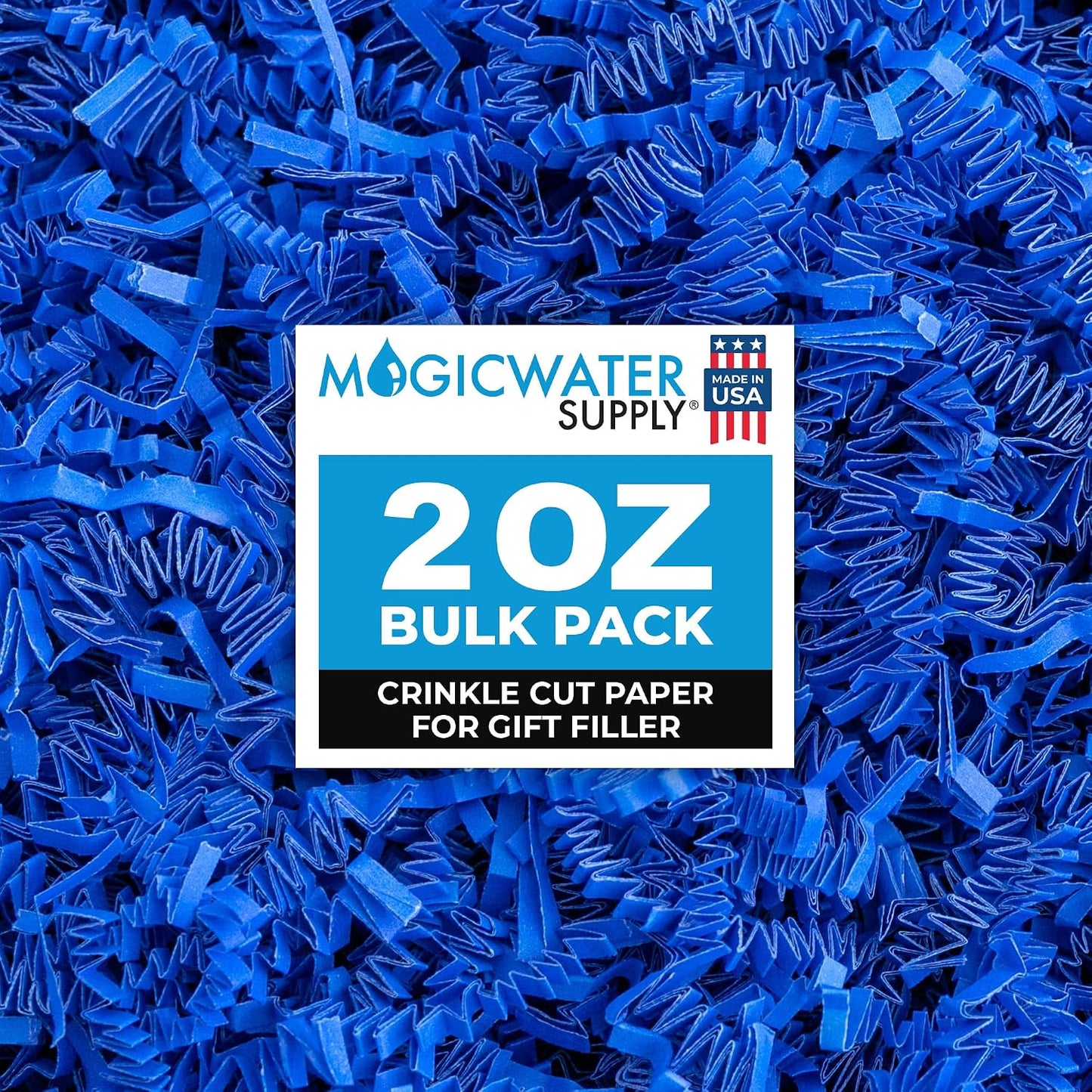 Crinkle Cut Paper for Gift Baskets - 2 oz - Sky Blue | Perfect for Shredded Paper Filler, Basket Filler, Bridesmaid Gifts, and Christmas Stuffers – Ideal for All Occasions