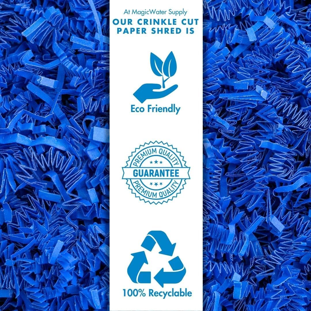 Crinkle Cut Paper for Gift Baskets - 2 oz - Sky Blue | Perfect for Shredded Paper Filler, Basket Filler, Bridesmaid Gifts, and Christmas Stuffers – Ideal for All Occasions