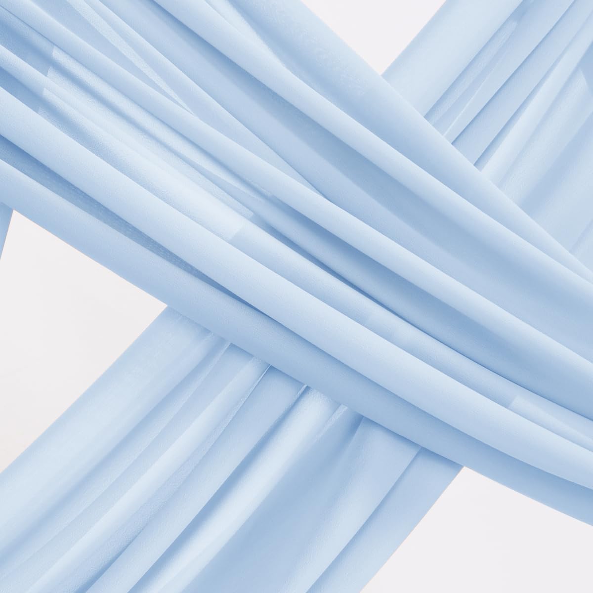 Wedding Arch Draping Fabric Sheer Chiffon Curtain Drape Wedding Party Decor | 1 Panel 29" x 19Ft 6 Yards for Outdoor Ceremony Birthday Baby Shower Holiday Home Decoration Yellow Gold