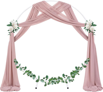 Wedding Arch Draping Fabric Sheer Chiffon Curtain Drape Wedding Party Decor | 1 Panel 29" x 19Ft 6 Yards for Outdoor Ceremony Birthday Baby Shower Holiday Home Decoration Yellow Gold