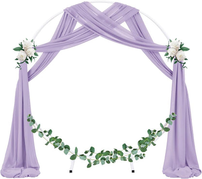 Wedding Arch Draping Fabric Sheer Chiffon Curtain Drape Wedding Party Decor | 1 Panel 29" x 19Ft 6 Yards for Outdoor Ceremony Birthday Baby Shower Holiday Home Decoration Yellow Gold