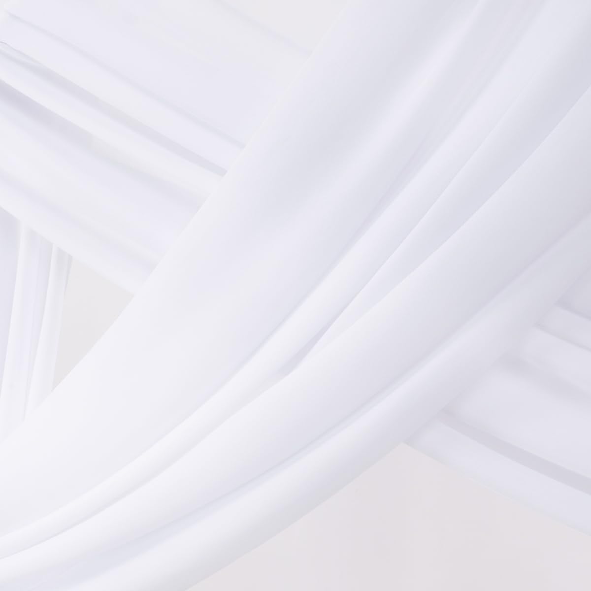 Wedding Arch Draping Fabric Sheer Chiffon Curtain Drape Wedding Party Decor | 1 Panel 29" x 19Ft 6 Yards for Outdoor Ceremony Birthday Baby Shower Holiday Home Decoration Yellow Gold