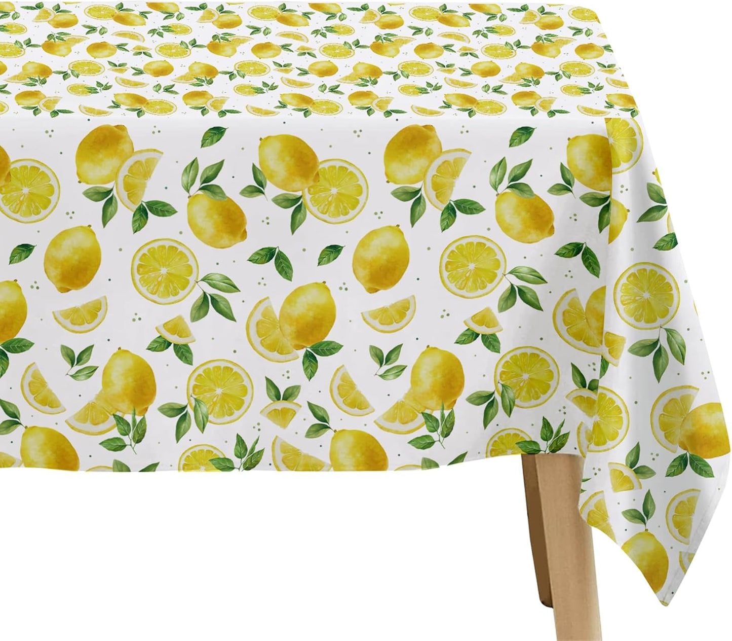 Lemon Party Decorations Tablecloth for Birthday Baby Shower, 3 Pcs | Disposable Summer Bridal Shower Decor, Lemon Birthday Party Supplies Table Cover, 55in x 86in