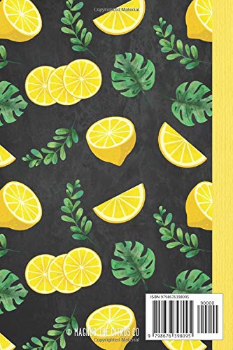Lemon notebook: blank lined lemon journal or diary, perfect lemon themed gift