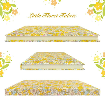 Yellow Notebook, Floral Journal for Writing, Journal for Teen Girls, A5, Ruled, Hardcover, Lay-flat, Cute Girls Diary, Birthday Gift for Women, Daughter, Granddaughter, School Supplies