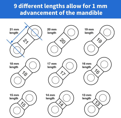 20PCS Replacement Elastic Straps for Meyson EMA Application (Yellow, 15 mm)