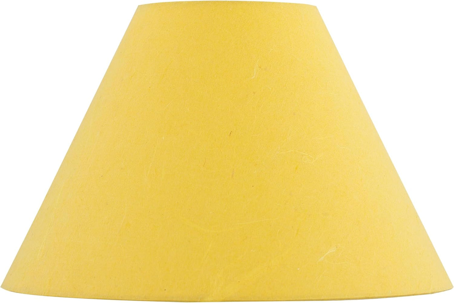 56045, Hardback Empire Transitional UNO Shade in Golden Yellow Washi Paper, 4" Top x 10" Bottom x 7" Slant, Slip UNO 36mm Table Lamp