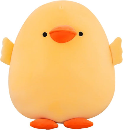 Plush Stuffed Animal Soft Toys Yellow Duck Stuff Short-Legged15.7in | Gifts for friends and children Christmas,cute yellow throw pillow ,Chubby, Little Duck