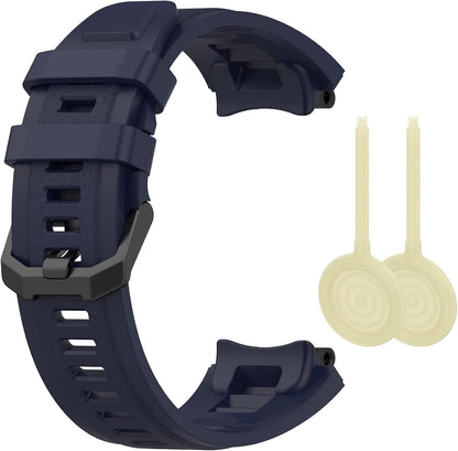 Band with Case for Amazfit T-Rex 2 Watch, Hard PC Protective Bumper Cover Replacement Silicone Watch Strap for Amazfit T Rex 2 Smartwatch Accessory