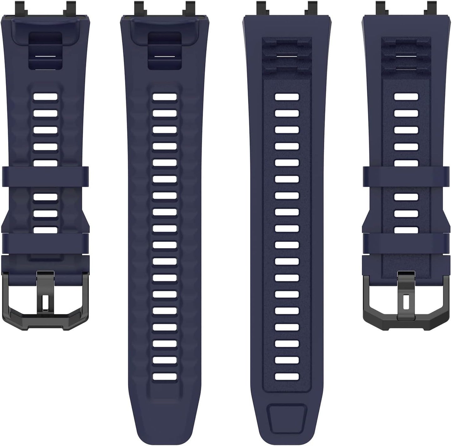 Band with Case for Amazfit T-Rex 2 Watch, Hard PC Protective Bumper Cover Replacement Silicone Watch Strap for Amazfit T Rex 2 Smartwatch Accessory