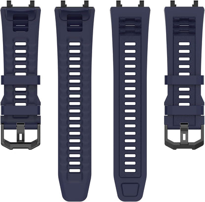 Band with Case for Amazfit T-Rex 2 Watch, Hard PC Protective Bumper Cover Replacement Silicone Watch Strap for Amazfit T Rex 2 Smartwatch Accessory