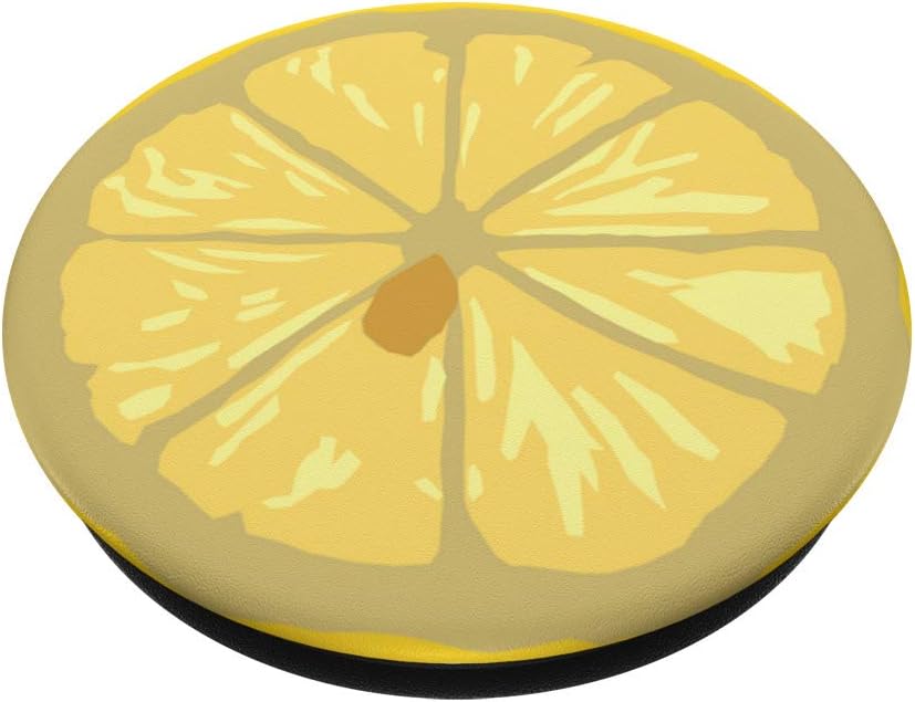 Cute Yellow Lemon Slice Phone Pop Grip Accessory