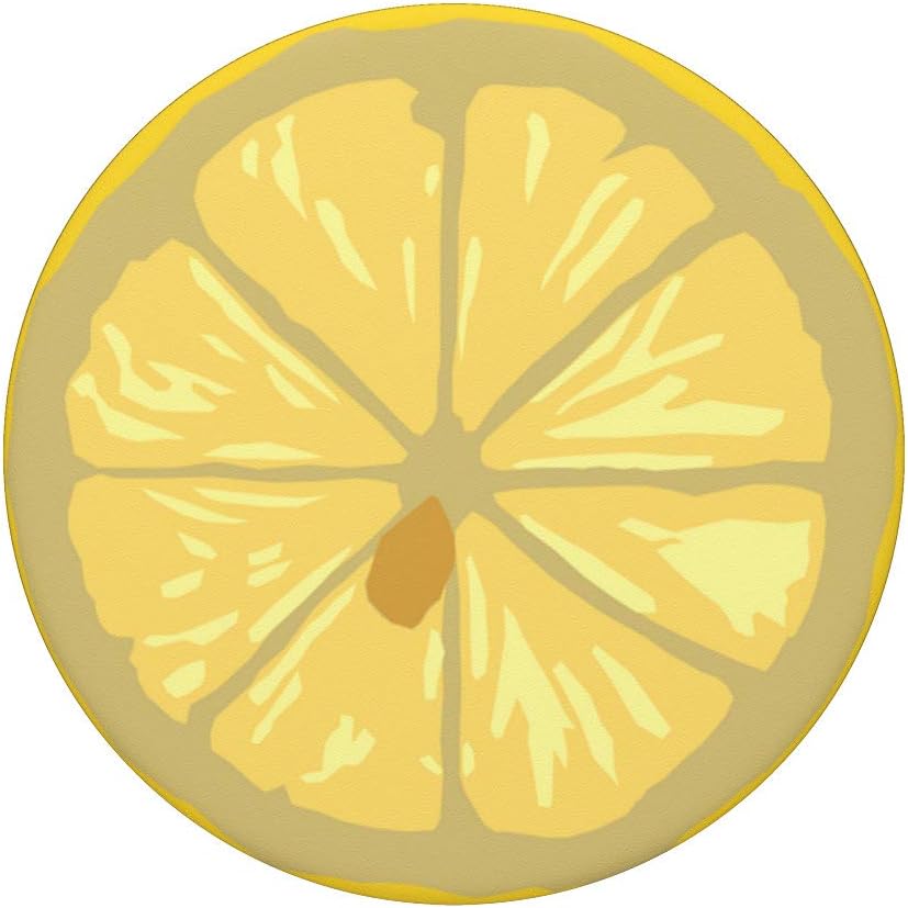 Cute Yellow Lemon Slice Phone Pop Grip Accessory
