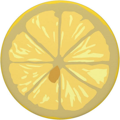 Cute Yellow Lemon Slice Phone Pop Grip Accessory
