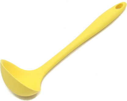 Premium Silicone Cooking Ladle, 11.25 inch, Yellow