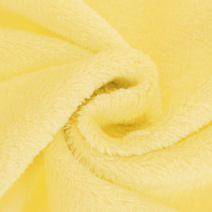 Soft Puppy Yellow Flannel Fleece Blanket, Pet Dog Blanket, Cozy Lightweight Solid Throw for Small-Medium Dogs Cats, Doggy Sleeping Mat, 27.55x19.68 Inch