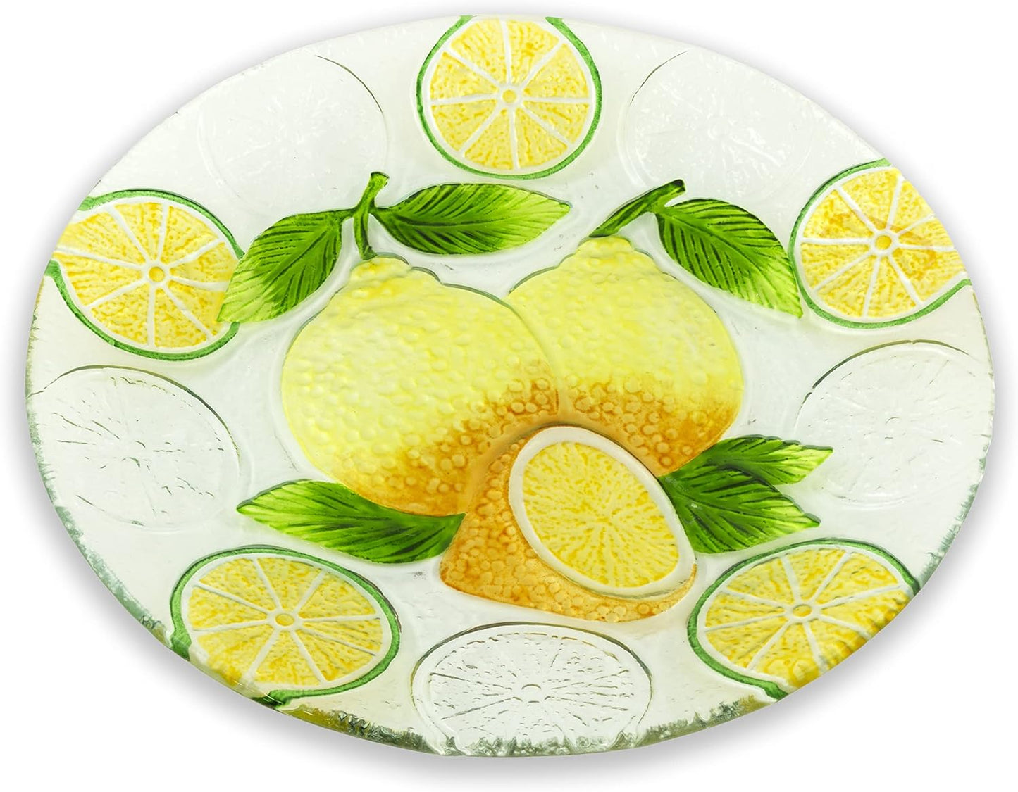 Glass Serving Plate, Lemons
