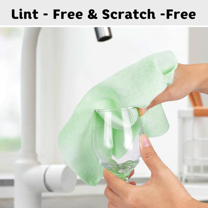 Matthew Microfiber Cleaning Cloth Roll 72Pack (12" x 12") Reusable Paper Towels&Washable Tear Away Towels,Ultra Water Absorbent Lint&Streak Free Cleaning Rags for Glass,Dishwash,Bathroom,Cars-Yellow