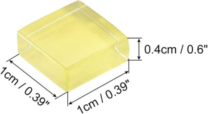 Mosaic Tiles, Micro Glass Tiny Mini Mosaic Tile DIY Hobbies Handmade Crystal Free Stone Craft Material Creativity (Pale Yellow Pack of 110)