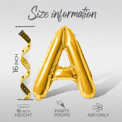 16 Inch Letter Balloons - HOT BRIDE SUMMER Foil Mylar Balloon - Bachelorette Party Banner (Gold)