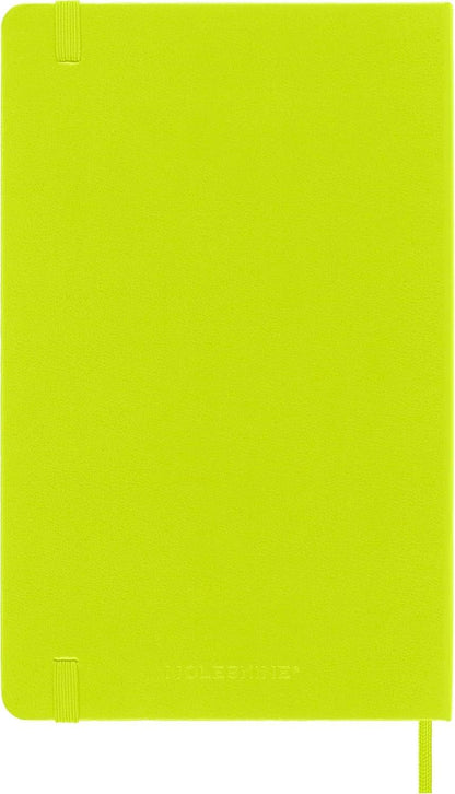 Classic Notebook, Hard Cover, Ruled/Lined, Large (5" x 8.25"), Lemon Green, 240 Pages