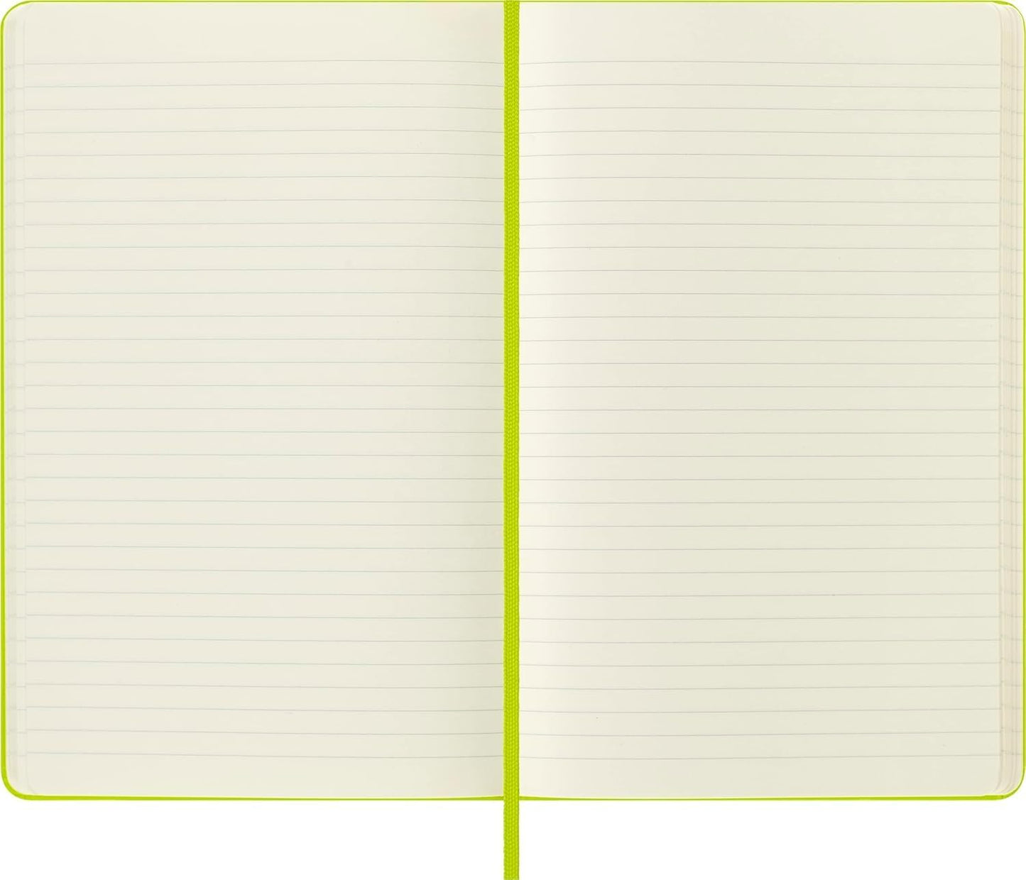 Classic Notebook, Hard Cover, Ruled/Lined, Large (5" x 8.25"), Lemon Green, 240 Pages