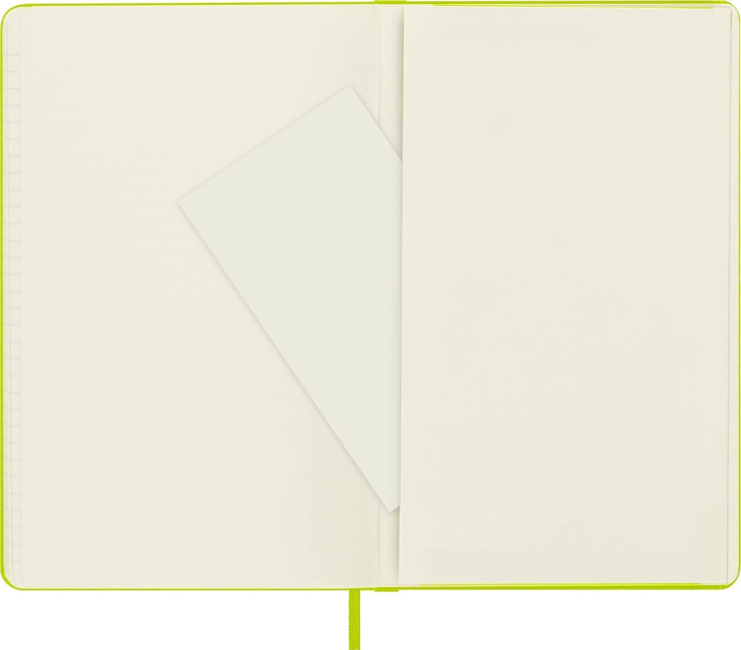 Classic Notebook, Hard Cover, Ruled/Lined, Large (5" x 8.25"), Lemon Green, 240 Pages