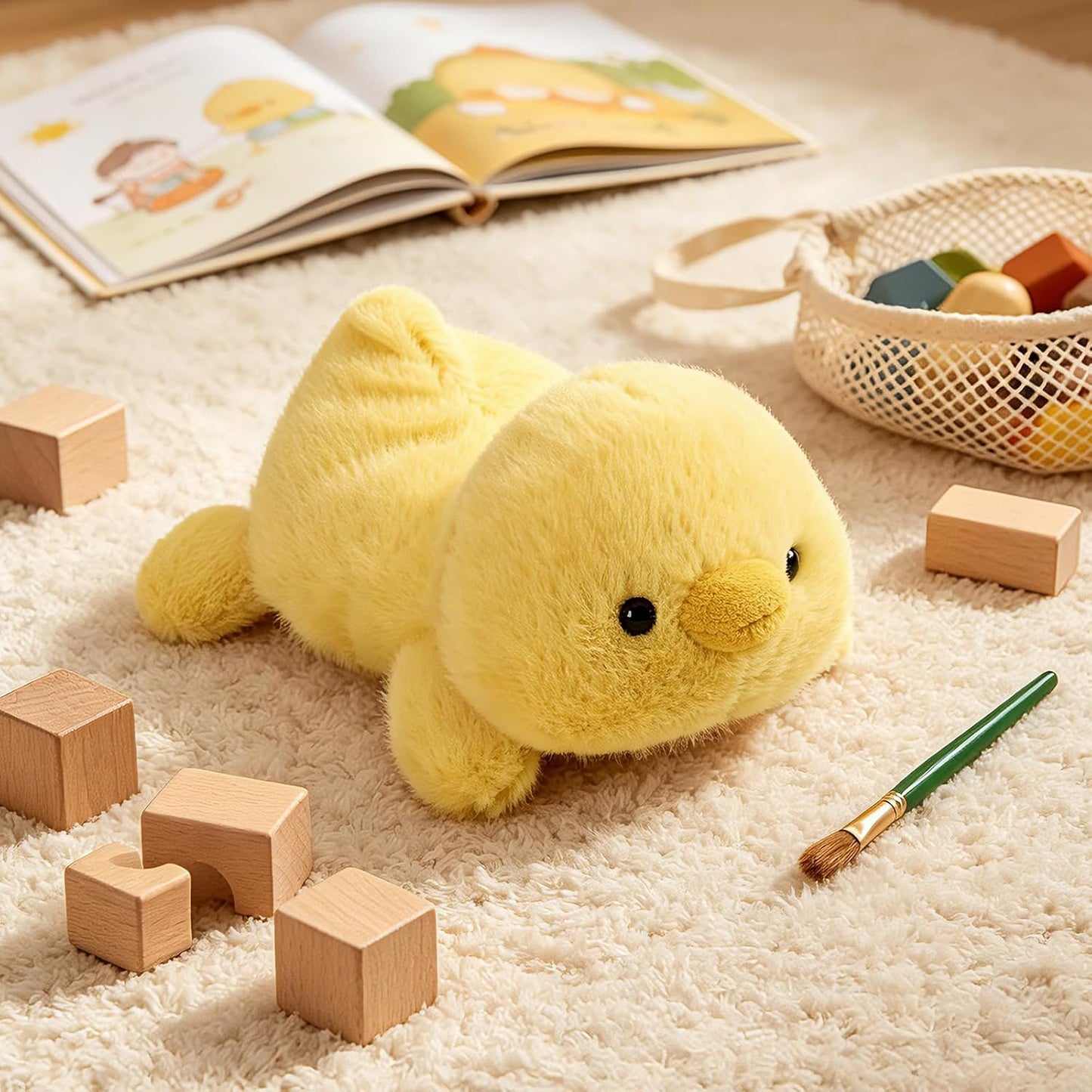 Palm-Sized Chick Stuffed Animals Cute Soft Mini Plush Doll Small Chicken Plushies Toys Gifts for Kids Yellow 6 inch