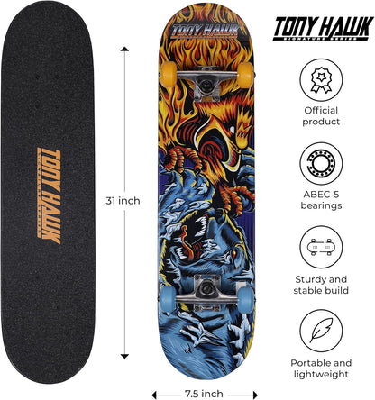 Tony Hawk - 31-Inch Signature Series 3 Skateboard, 9-Ply Maple Deck