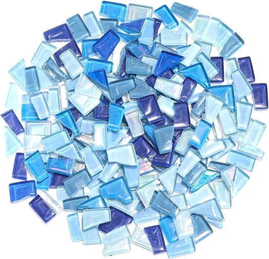 Red Yellow Mixed Irregular Mosaic Glass Mosaic Tiles Pieces, 300 Grams Mosaic DIY Set Adult Mosaic Set, Mosaic Crafts Mosaic Making Supplies