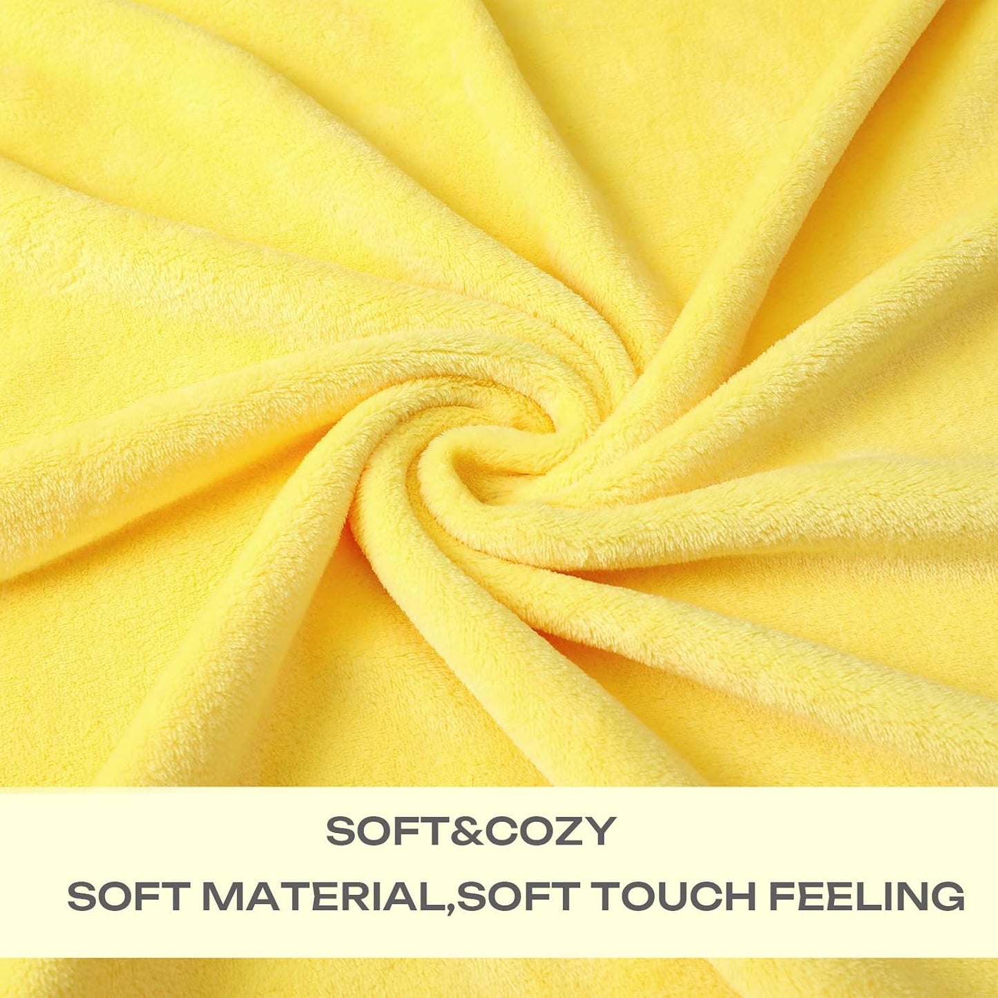 Yellow Fleece Plush Throw Blanket 50"x70"for Couch Sofa Fuzzy Cozy Flannel | Super Soft Lightweight Microfiber Blanket for Bed Chair bedroom Home Decor All Season,Birthday Gifts for Women Mom Adult
