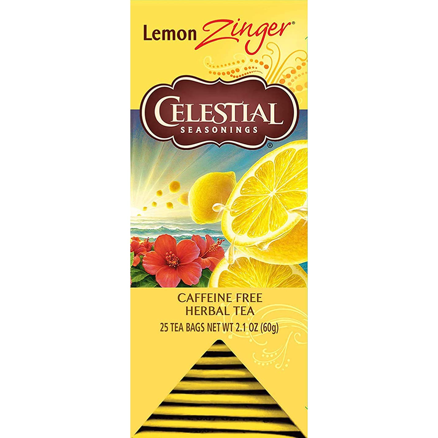 Herbal Tea, Lemon Zinger, 25 Count, (Pack of 6)