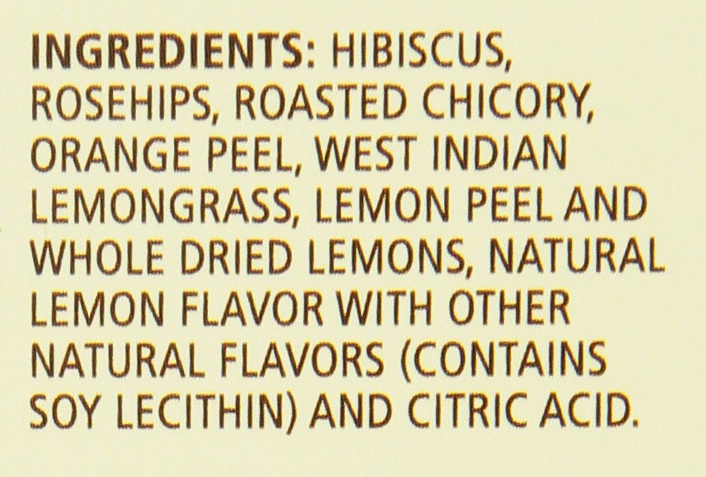 Herbal Tea, Lemon Zinger, 25 Count, (Pack of 6)