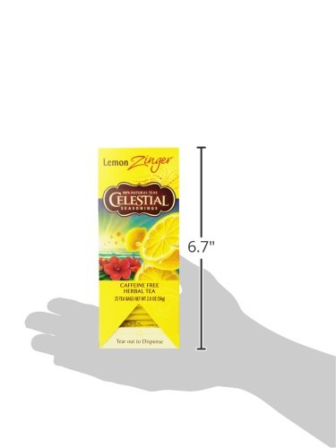 Herbal Tea, Lemon Zinger, 25 Count, (Pack of 6)