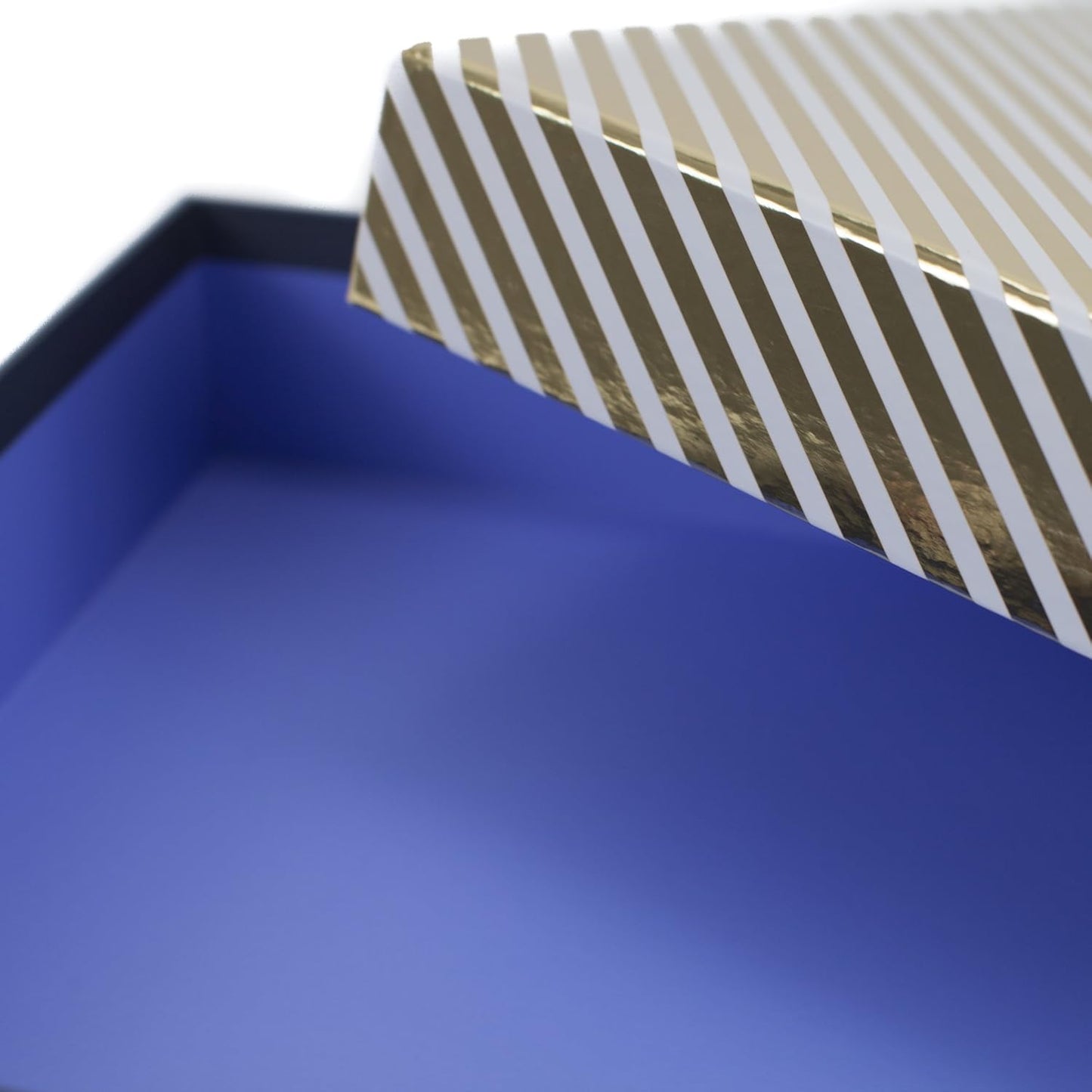 Signature Large Gift Box (Gold Stripe) for Valentines Day, Weddings, Anniversaries, Birthdays, Bridesmaids Gifts and More