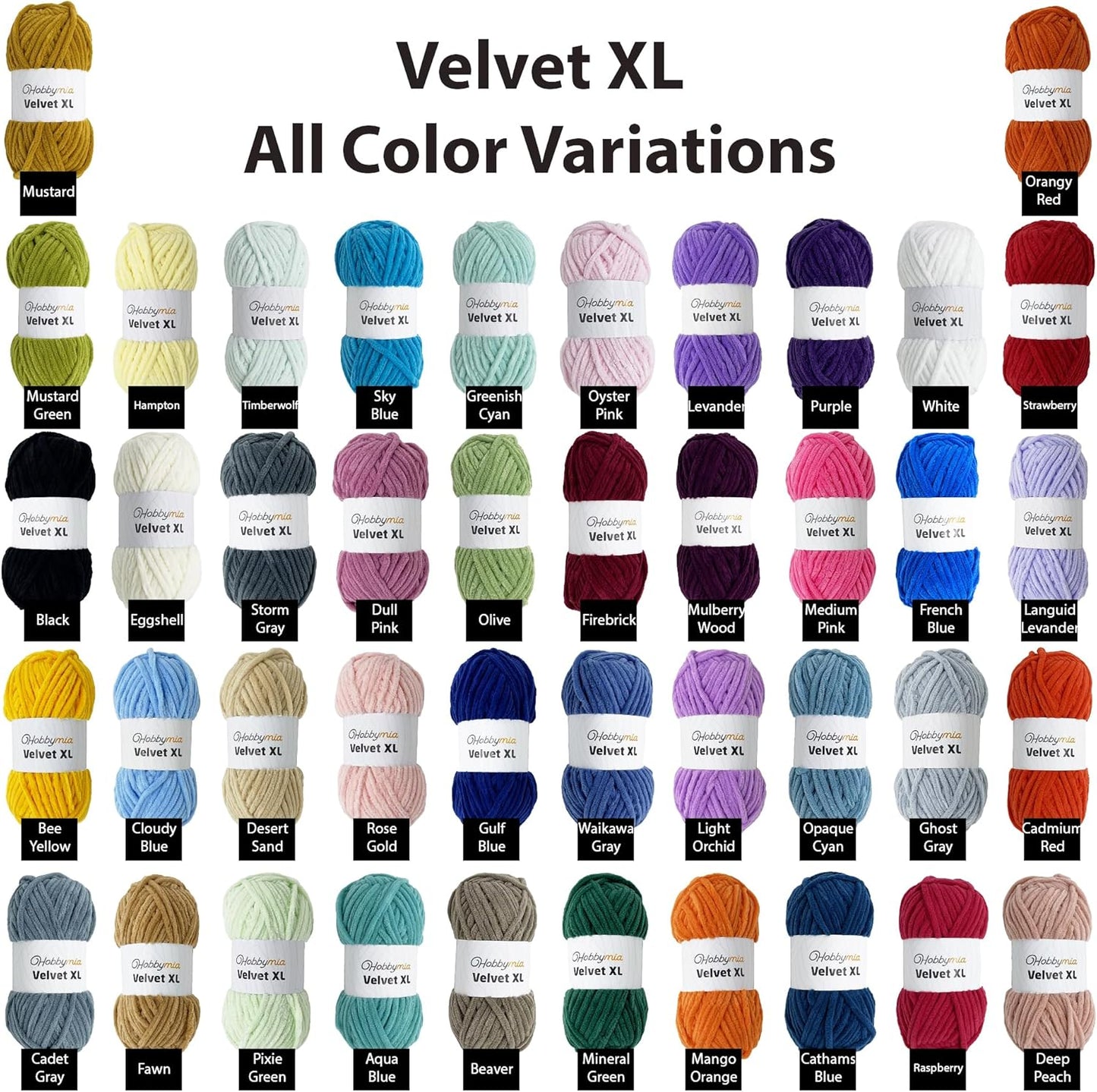 Velvet XL Chenille Yarn - Thick Super Bulky Yarn for Crocheting - Soft Fluffy Plush Yarn for Crochet - 100g / 74yds - Ideal for Baby Blankets & Amigurumi (Bee Yellow, 3 Skeins)