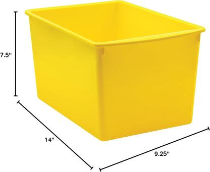 Teacher Created Resources® Yellow Plastic Multi-Purpose Bin