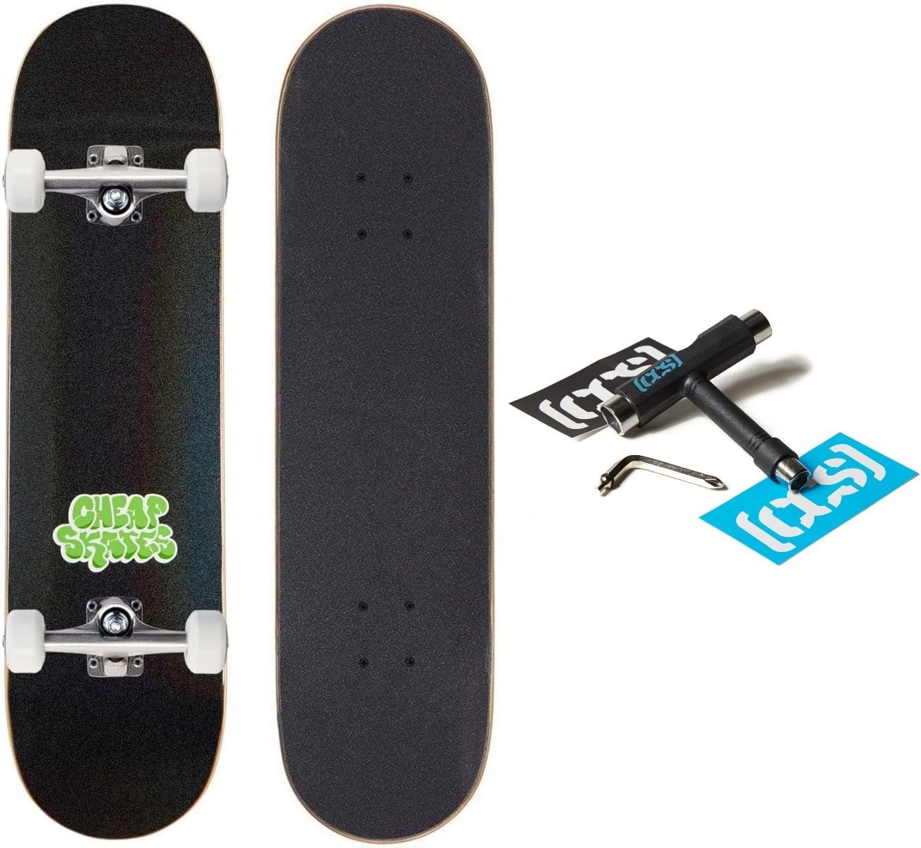 [ ] Graphic Skateboard Complete | Maple Wood | Professional Grade | Fully Assembled with Skate Tool & Stickers | Adults, Kids, Teens, Youth | Boys & Girls