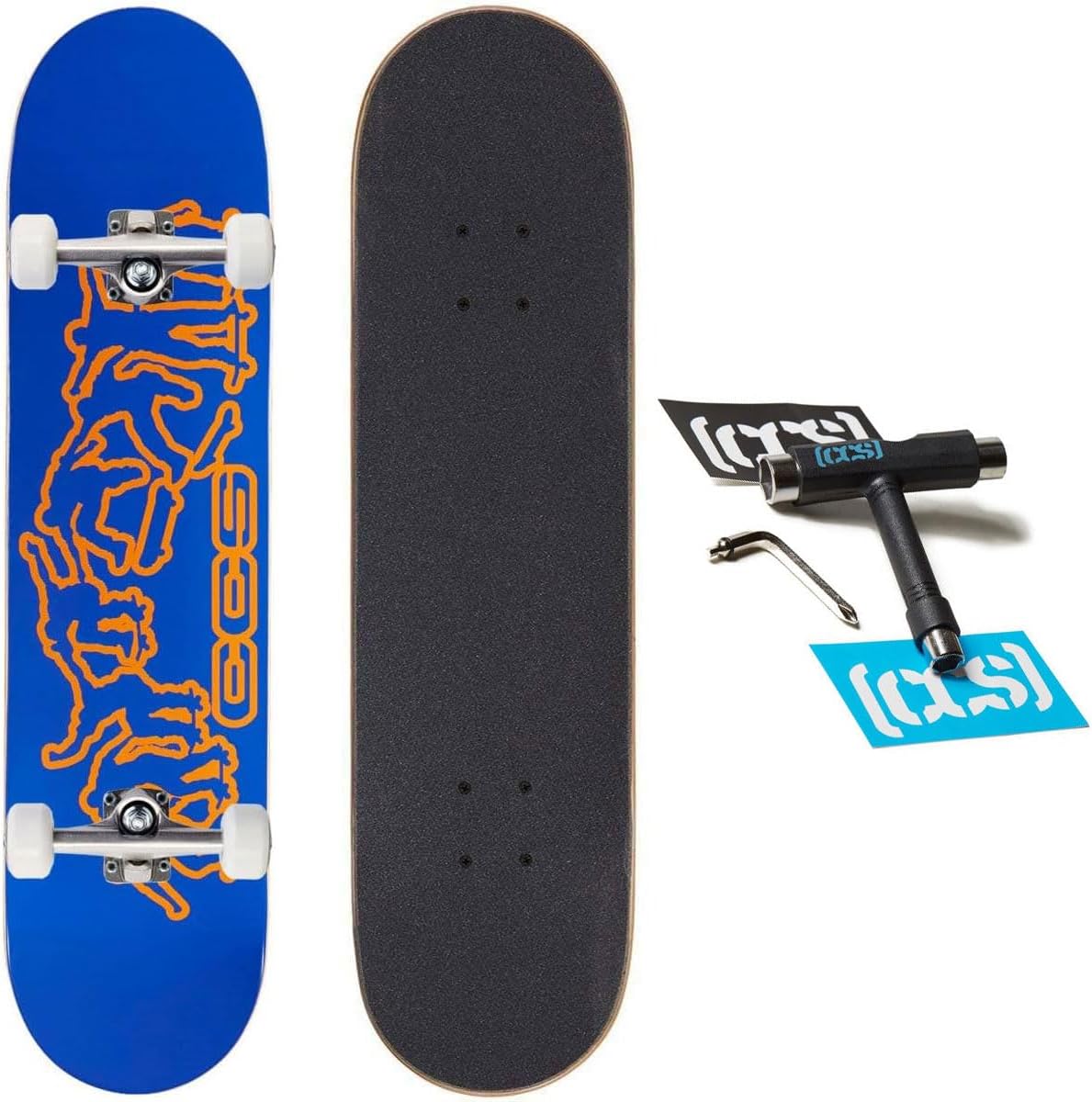 [ ] Graphic Skateboard Complete | Maple Wood | Professional Grade | Fully Assembled with Skate Tool & Stickers | Adults, Kids, Teens, Youth | Boys & Girls