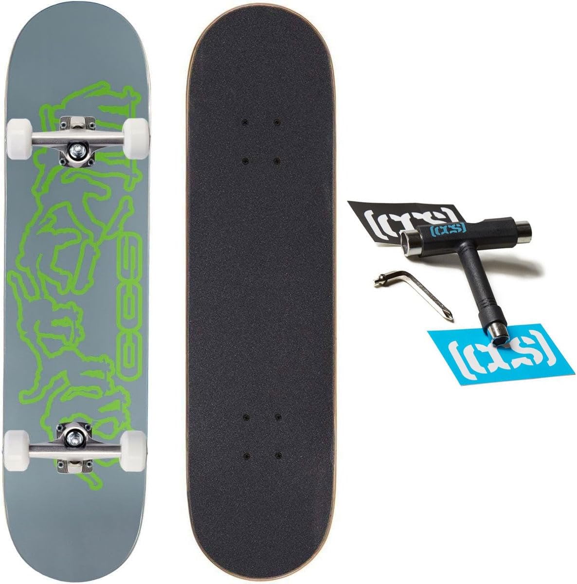 [ ] Graphic Skateboard Complete | Maple Wood | Professional Grade | Fully Assembled with Skate Tool & Stickers | Adults, Kids, Teens, Youth | Boys & Girls