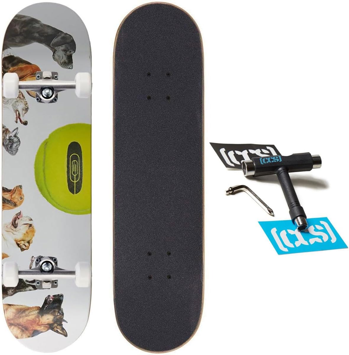 [ ] Graphic Skateboard Complete | Maple Wood | Professional Grade | Fully Assembled with Skate Tool & Stickers | Adults, Kids, Teens, Youth | Boys & Girls