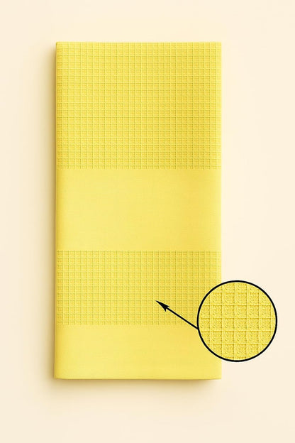100% Cotton Waffle Weave Kitchen Dish Towels, Ultra Soft Absorbent Quick Drying Cleaning Towel, 18x28 Inches, 3-Pack, Pink-Yellow-Light Green
