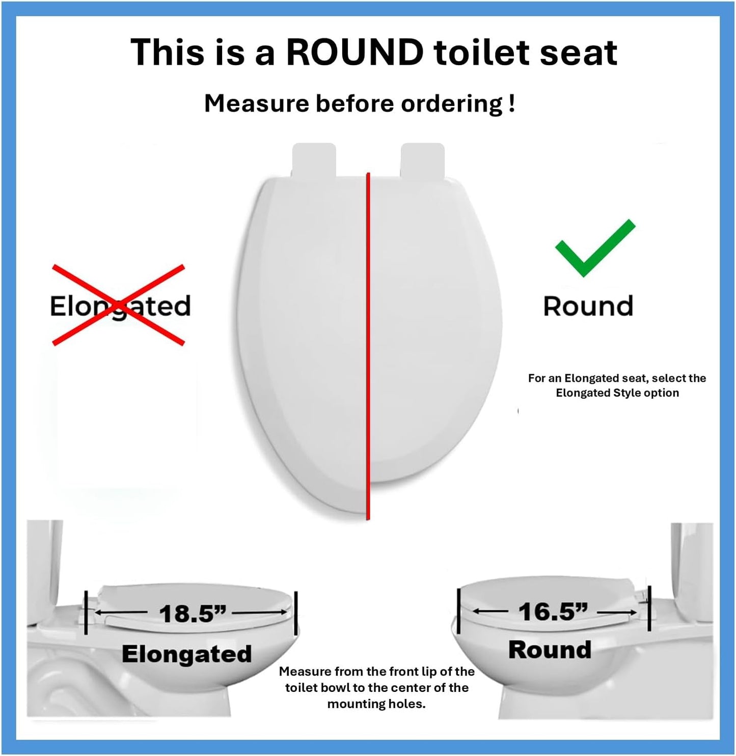 2Q1R6-50 Builder Grade Slow Close Plastic Toilet Seat with Vari-Adjust Lok-Down R'N'C Hinge and Quik-Lok Mounting Hardware, Round, Yellow